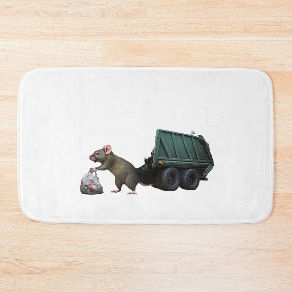 Item preview, Trash Duty Rat – Funny Birmingham Garbage Collector Cartoon designed and sold by pudrick1.