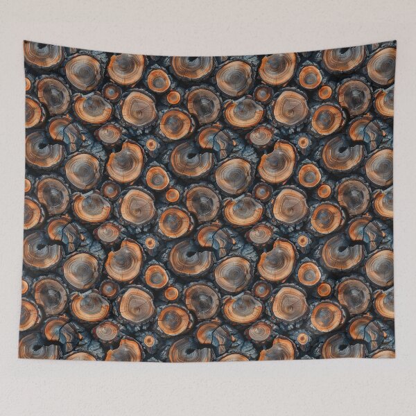 Item preview, Burnt Wood Grain Mosaic designed and sold by NTGUILTY.
