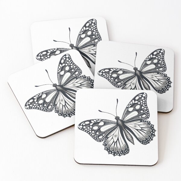 Item preview, Black Aesthetic Butterfly – Elegant Nature-Inspired Design designed and sold by PnrArtDesign.