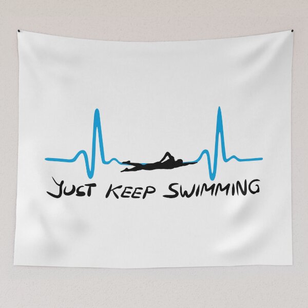 Item preview, Just keep swimming designed and sold by claudiasartwork.