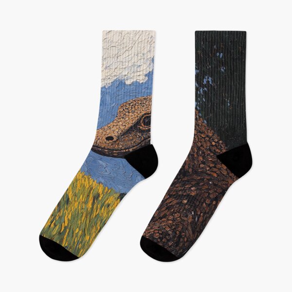 Item preview, Komodo dragon | Post-impressionist painting style designed and sold by ComicsFactory.