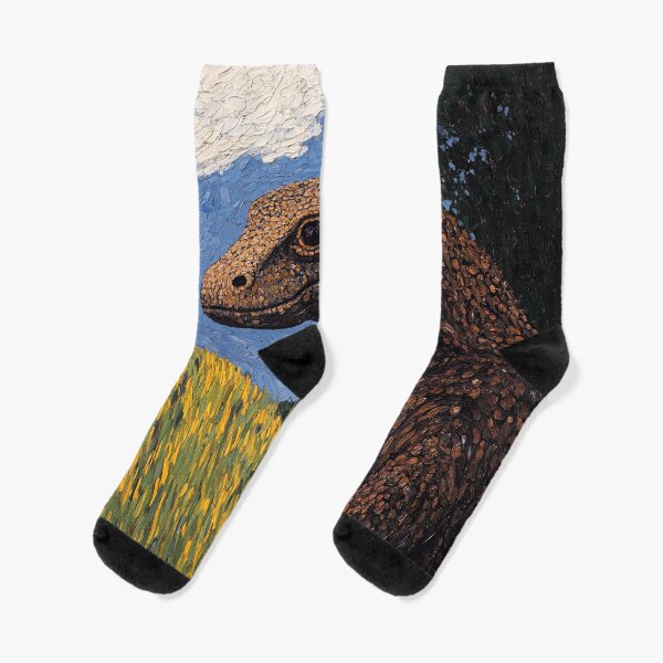 Item preview, Komodo dragon | Post-impressionist painting style designed and sold by ComicsFactory.