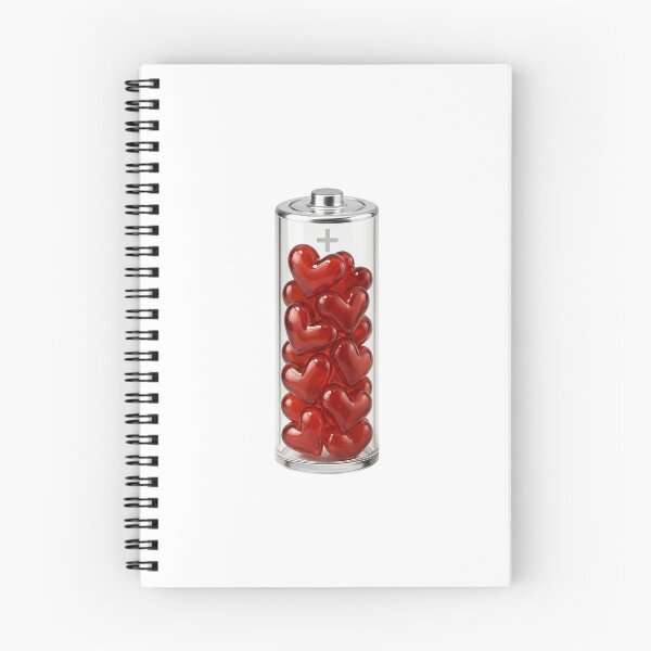 Item preview, Glass Battery Filled with Hearts designed and sold by nvrprooo.