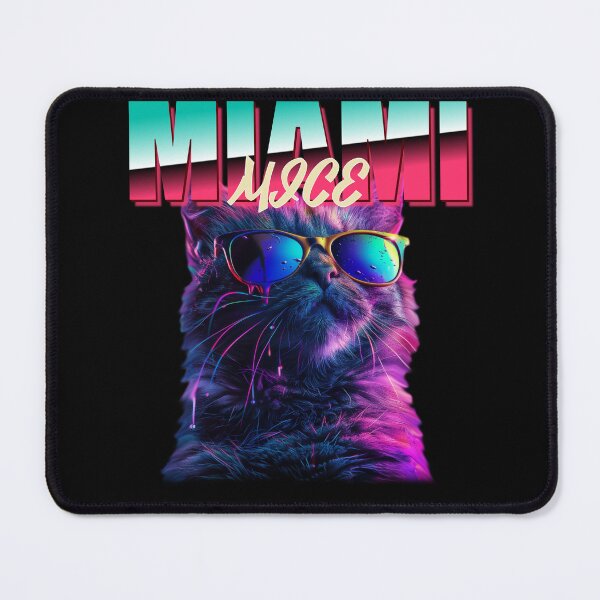 Item preview, MIAMI MICE Vintage Retro 90's Cat Funny EDM Cool Kitty Design designed and sold by PowerfulPrinted.