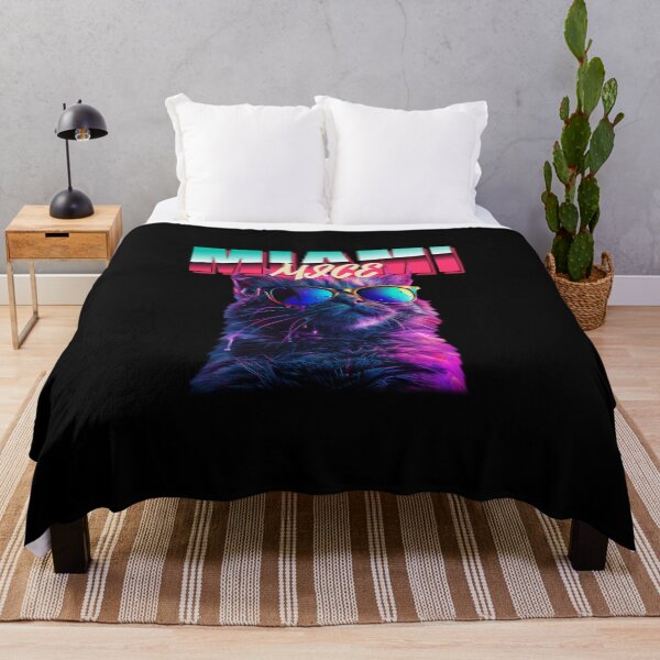 Item preview, MIAMI MICE Vintage Retro 90's Cat Funny EDM Cool Kitty Design designed and sold by PowerfulPrinted.