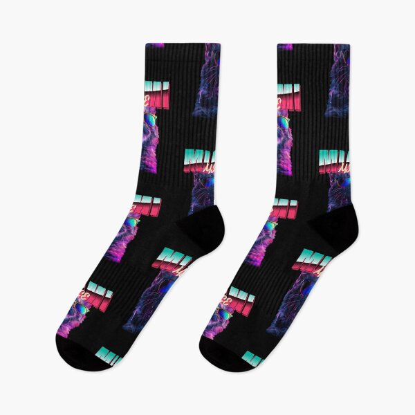 Item preview, MIAMI MICE Vintage Retro 90's Cat Funny EDM Cool Kitty Design  designed and sold by PowerfulPrinted.
