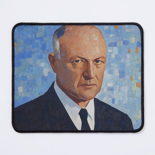 Item preview, Konrad Adenauer | Post-impressionist painting style designed and sold by ComicsFactory.