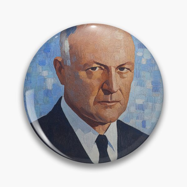 Item preview, Konrad Adenauer | Post-impressionist painting style designed and sold by ComicsFactory.