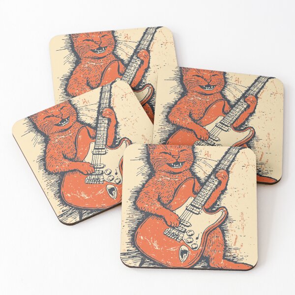 Item preview,  Cat playing guitar designed and sold by Zen Lael.