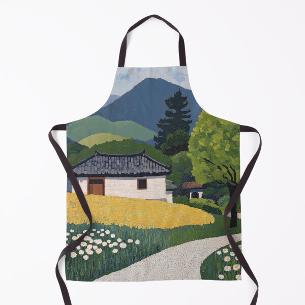 Item preview, Korea landscape | Post-impressionist painting style designed and sold by ComicsFactory.