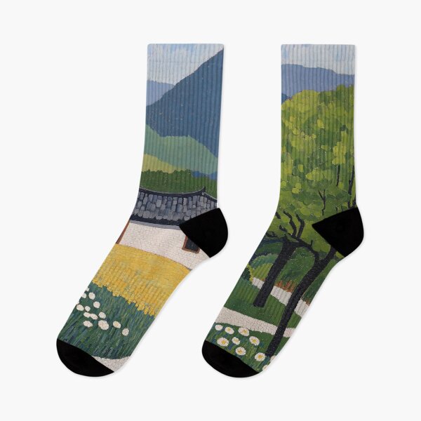Item preview, Korea landscape | Post-impressionist painting style designed and sold by ComicsFactory.