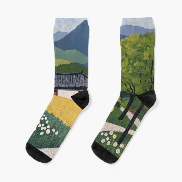 Item preview, Korea landscape | Post-impressionist painting style designed and sold by ComicsFactory.