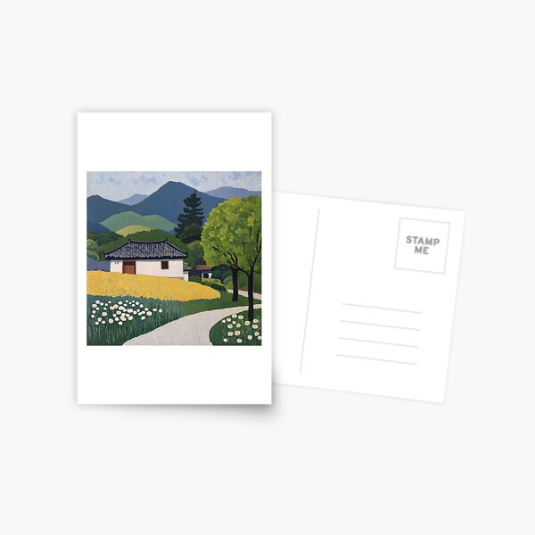 Item preview, Korea landscape | Post-impressionist painting style designed and sold by ComicsFactory.