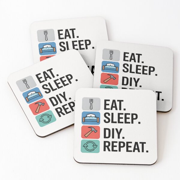 Item preview, Eat. Sleep. DIY. Repeat. designed and sold by Jollys-ArtShop.