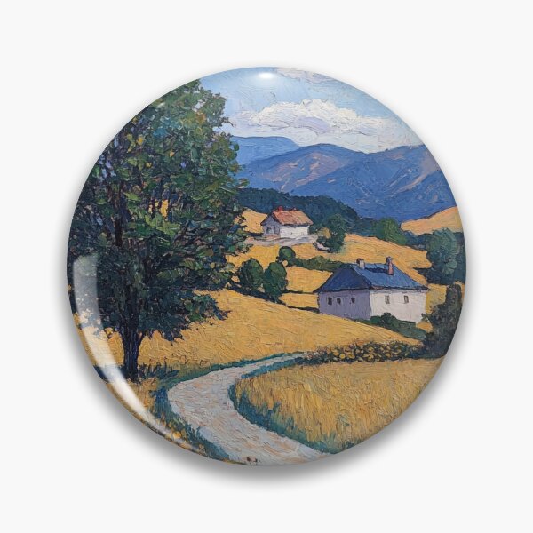 Item preview, Kosovo landscape | Post-impressionist painting style designed and sold by ComicsFactory.