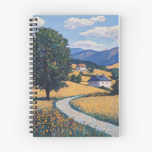 Item preview, Kosovo landscape | Post-impressionist painting style designed and sold by ComicsFactory.