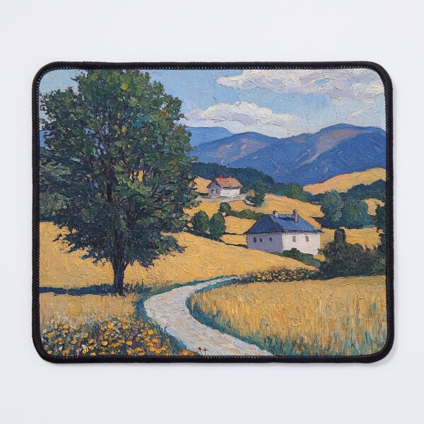 Item preview, Kosovo landscape | Post-impressionist painting style designed and sold by ComicsFactory.