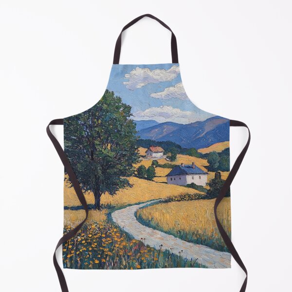 Item preview, Kosovo landscape | Post-impressionist painting style designed and sold by ComicsFactory.