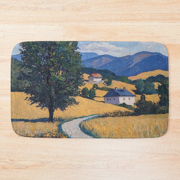 Item preview, Kosovo landscape | Post-impressionist painting style designed and sold by ComicsFactory.