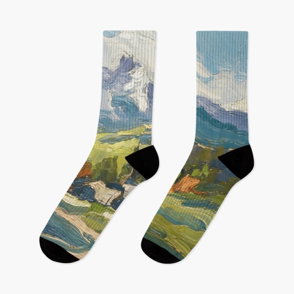 Item preview, The Old Village Under the Peak designed and sold by AJSRPrints.