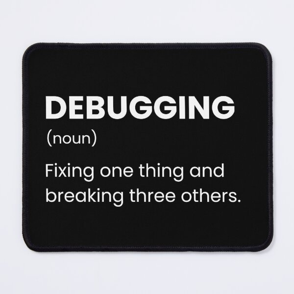 Item preview, Developers And Programmers Funny Debugging Definition designed and sold by CuteLovelyDesigns.