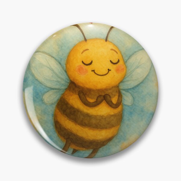 Item preview, Love Bee – Watercolor Cuteness in the Air designed and sold by GusiaTreasures.