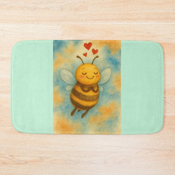 Item preview, Love Bee – Watercolor Cuteness in the Air designed and sold by GusiaTreasures.