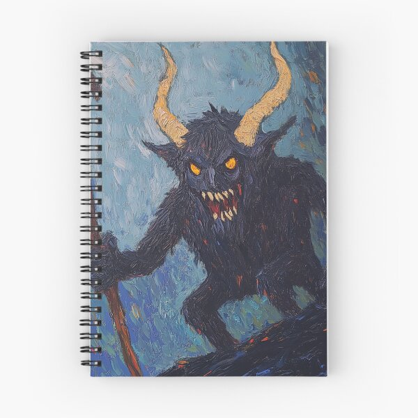 Item preview, Krampus | Post-impressionist painting style designed and sold by ComicsFactory.