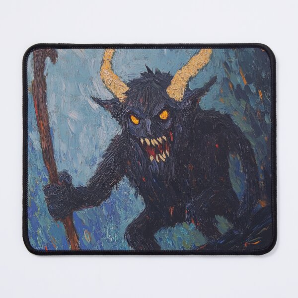 Item preview, Krampus | Post-impressionist painting style designed and sold by ComicsFactory.