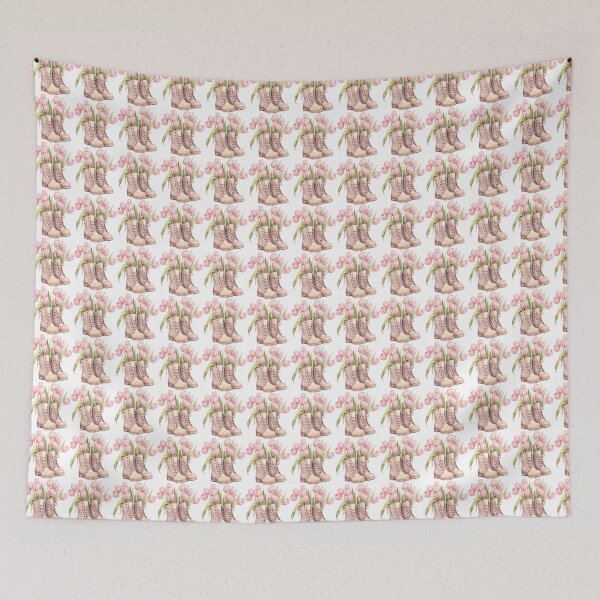 Item preview, Cute, Vintage boots, tulips,  flowers, pastell, romantic designed and sold by Coolparrotgirl.
