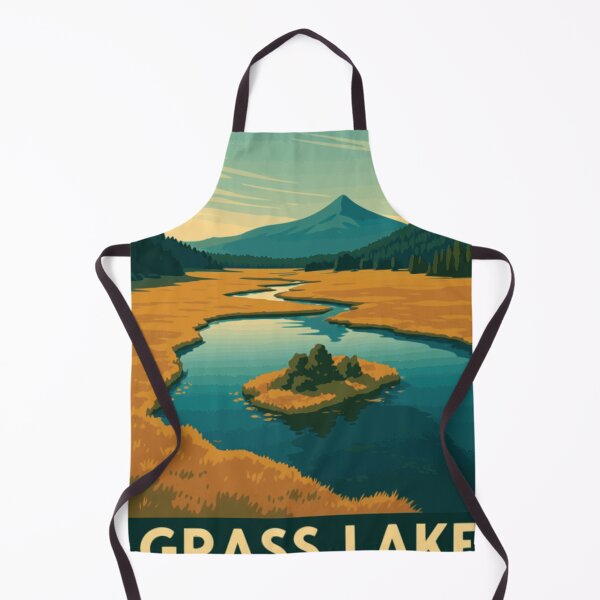 Item preview, Grass Lake Vintage Poster designed and sold by ~ Roodpart ~ Owen White.