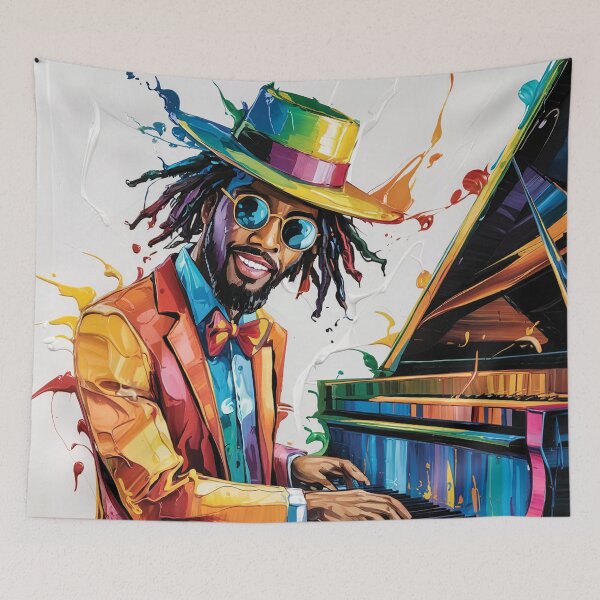 Item preview, charismatic jazz pianist designed and sold by Random Designs.