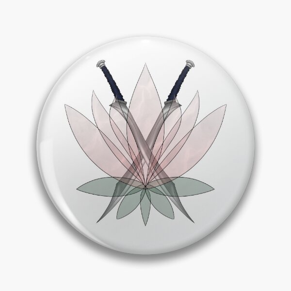 Item preview, Stained glass lotus with swords designed and sold by Celestis by SparkleArts.
