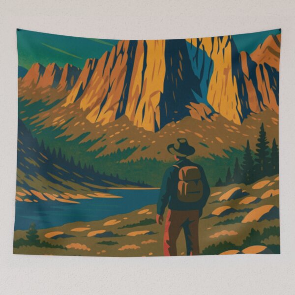 Item preview, Granite Cathedral High Sierra Vintage Poster designed and sold by ~ Roodpart ~ Owen White.