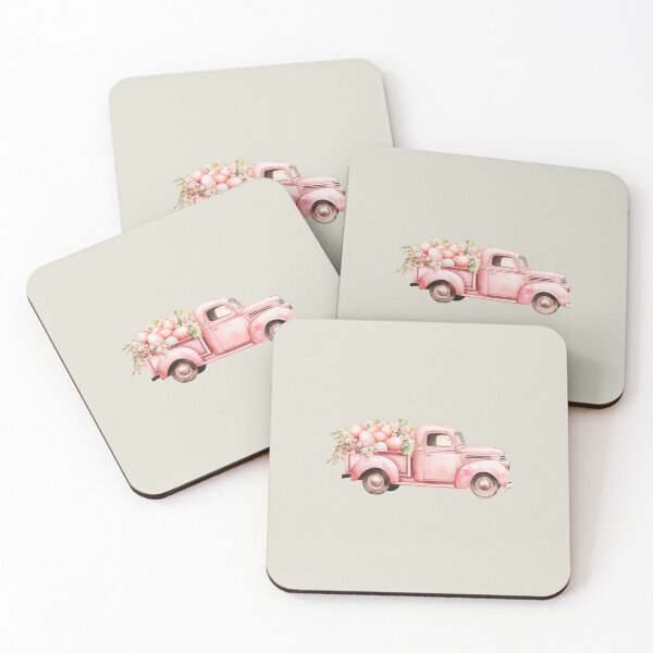 Item preview, Cute, Vintage car, tulips,  flowers, pastell, romantic designed and sold by Coolparrotgirl.