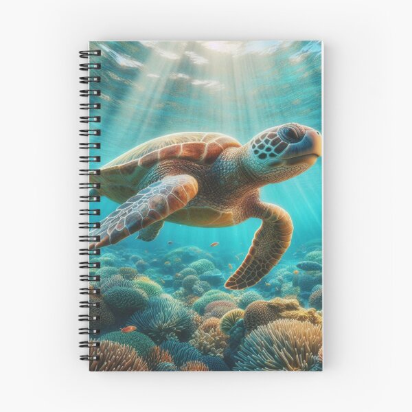 Item preview, Tropical Sea Turtle Swimming Underwater – Ocean-Inspired Design for Beach Lovers and Vacation Vibes designed and sold by knalpot-design.
