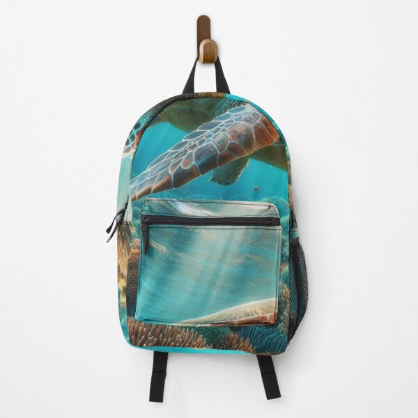 Item preview, Tropical Sea Turtle Swimming Underwater – Ocean-Inspired Design for Beach Lovers and Vacation Vibes designed and sold by knalpot-design.