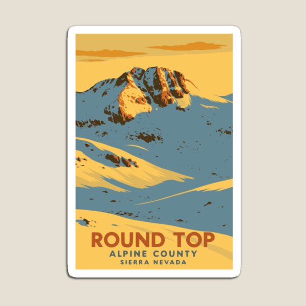 Item preview, Golden Round Top Sunset Vintage Poster designed and sold by ~ Roodpart ~ Owen White.