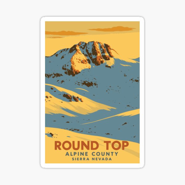 Item preview, Golden Round Top Sunset Vintage Poster designed and sold by ~ Roodpart ~ Owen White.