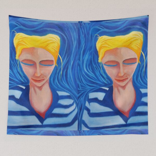 Item preview, The woman in blue designed and sold by ElectricSugar.