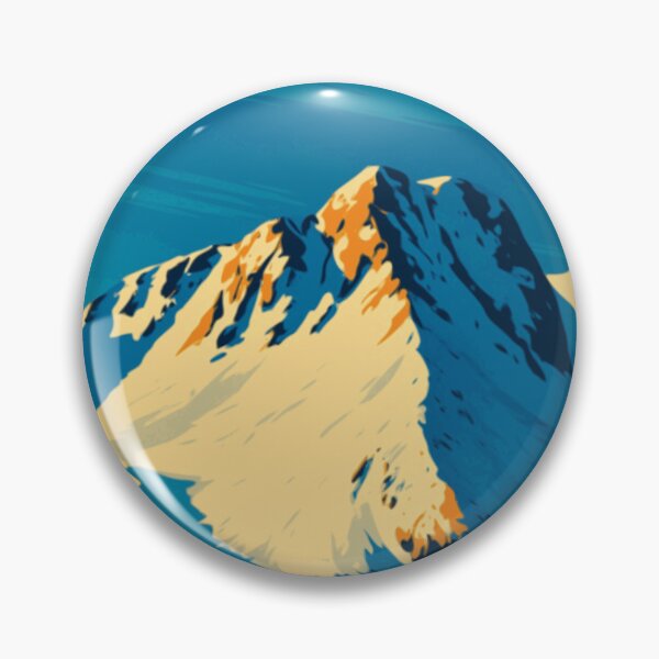 Item preview, Cool Morning Round Top Peak Vintage Poster designed and sold by ~ Roodpart ~ Owen White.