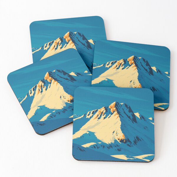 Item preview, Cool Morning Round Top Peak Vintage Poster designed and sold by ~ Roodpart ~ Owen White.