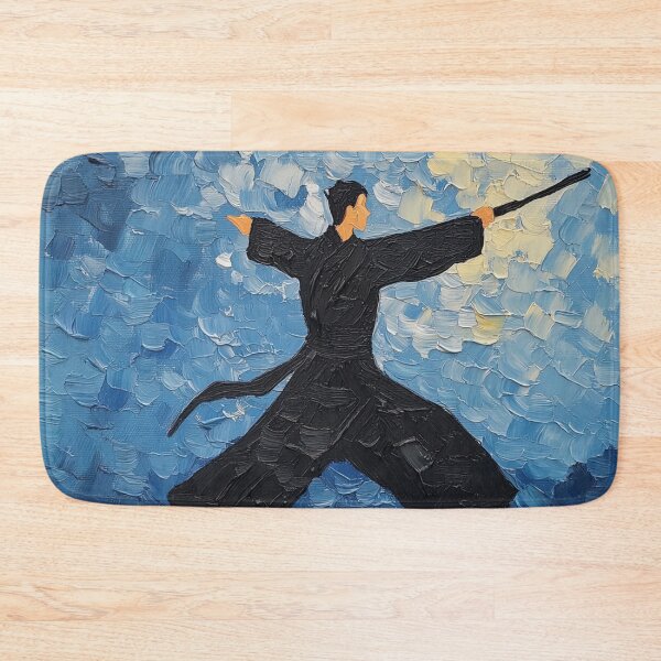 Item preview, Kung fu fighter | Post-impressionist painting style designed and sold by ComicsFactory.