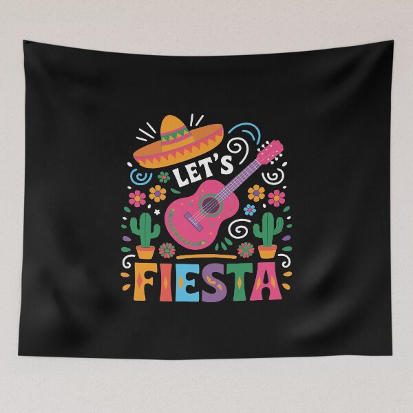 Item preview, Let’s Fiesta – Bright Mexican Party Style designed and sold by HandicraftArt.