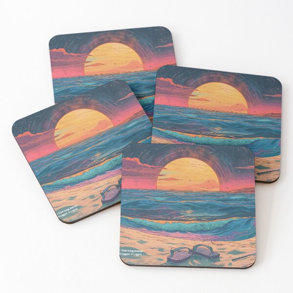 Item preview, Retro Sun, Real Exhaustion – Glitched Sunset Burnout Design designed and sold by kurtulushstudio.