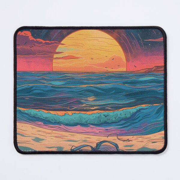 Item preview, Retro Sun, Real Exhaustion – Glitched Sunset Burnout Design designed and sold by kurtulushstudio.
