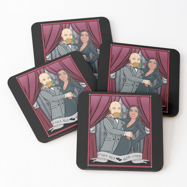 Item preview, Romantic Couple Art Katrina T by Moody Characters designed and sold by VixxxenDesigns.