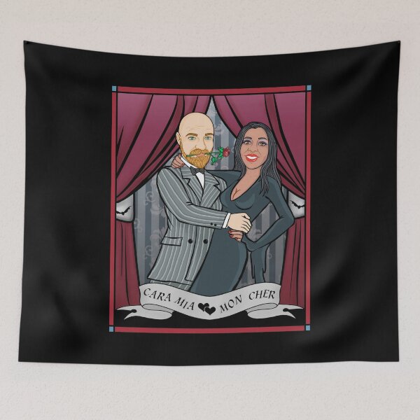 Item preview, Romantic Couple Art Katrina T by Moody Characters designed and sold by VixxxenDesigns.