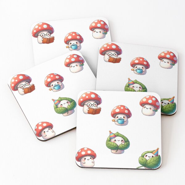 Item preview, Set of Funny and Charming Mushrooms designed and sold by PutroGraph.