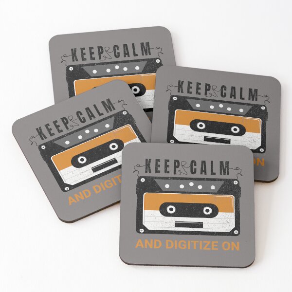 Item preview, Keep Calm and Digitize On Archivist Archives Librarian 80's Cassette Tape designed and sold by darkskydelights.
